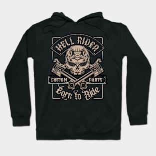 Skull T-Shirt Men's Biker Motorcycle Hoodie